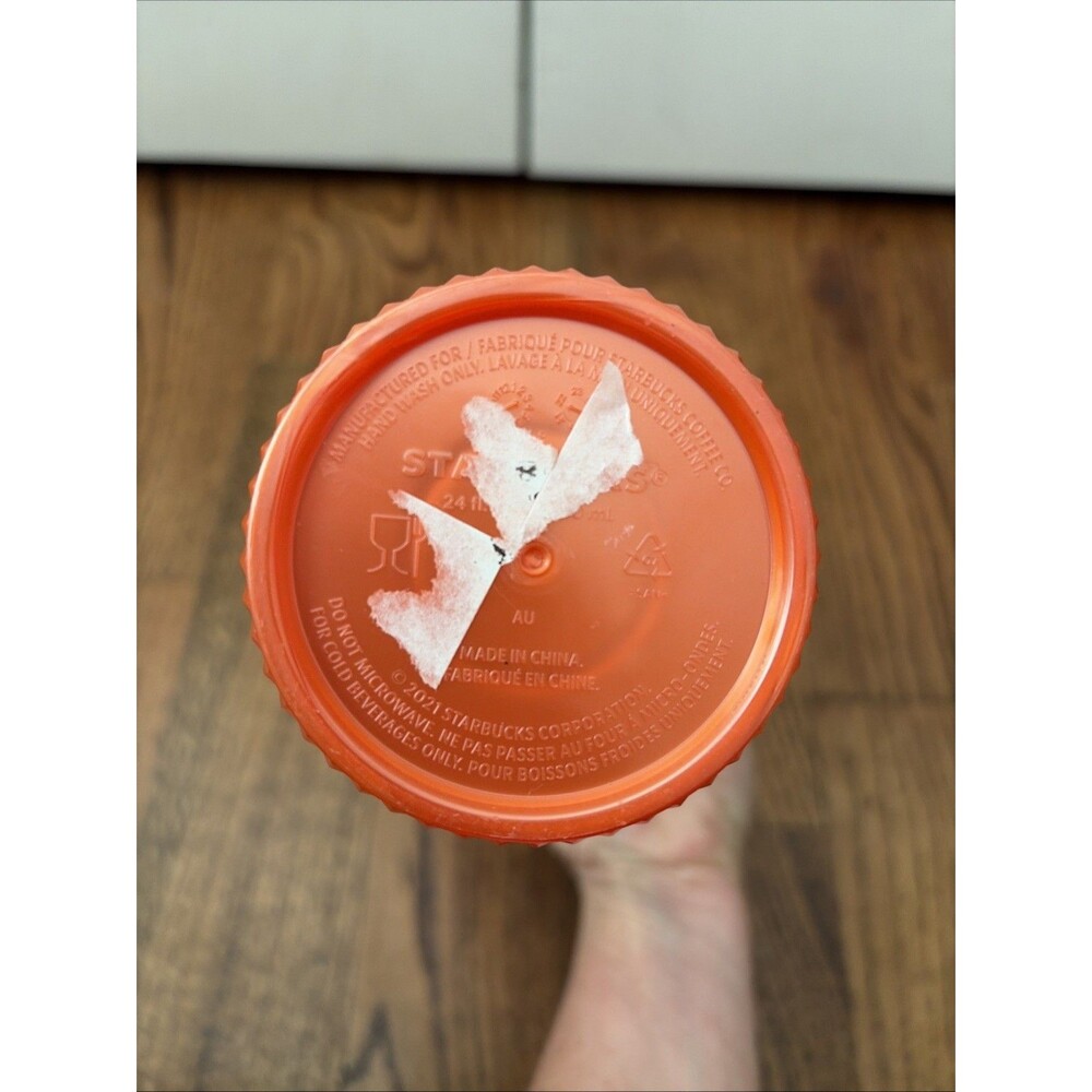 Starbucks Orange Bling Studded cup (24oz) - Picture 4 of 4